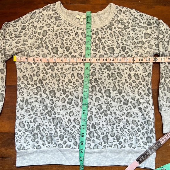 Josie Leopard Print Sweatshirt in Grey - Picture 10 of 14